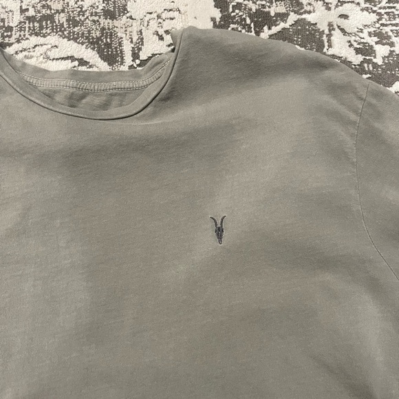 All Saints Casa Crew Neck Ramskull Shirt - Picture 4 of 5